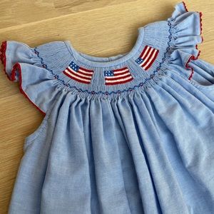 American Flag / 4th of July Smocking